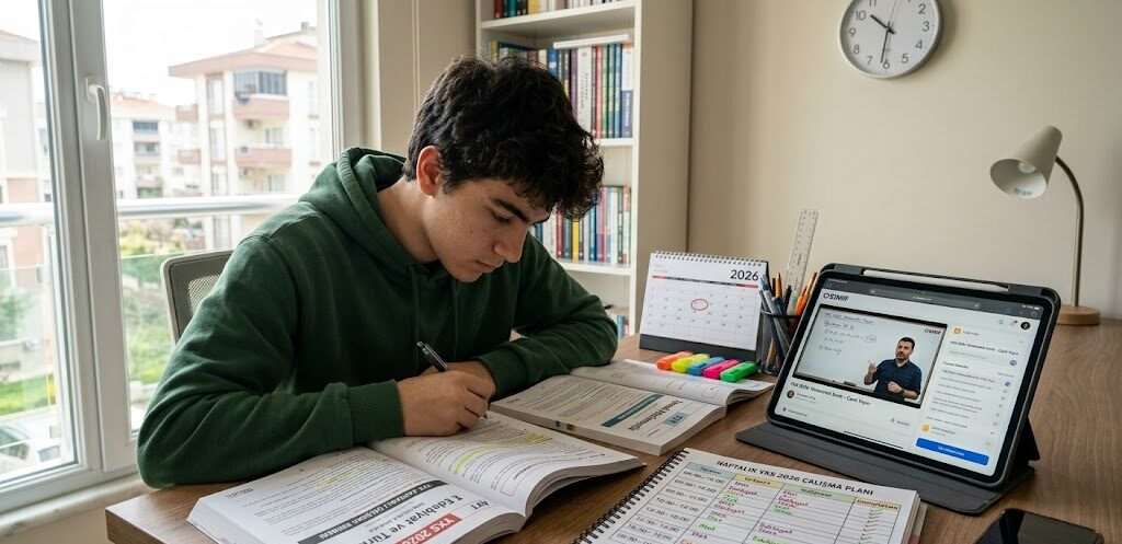 YKS 2026 konuları üzerine çalışan bir öğrenci ve OSINIF dijital eğitim planlayıcısı.